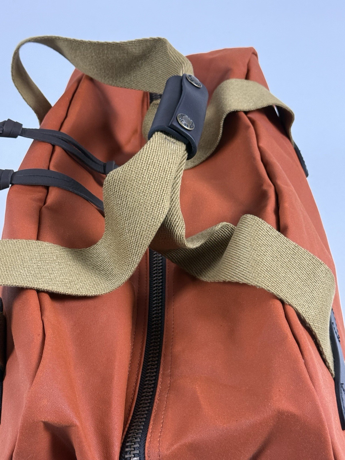 FILSON MEDIUM TIN CLOTH DUFFLE BAG RUST OS NWT