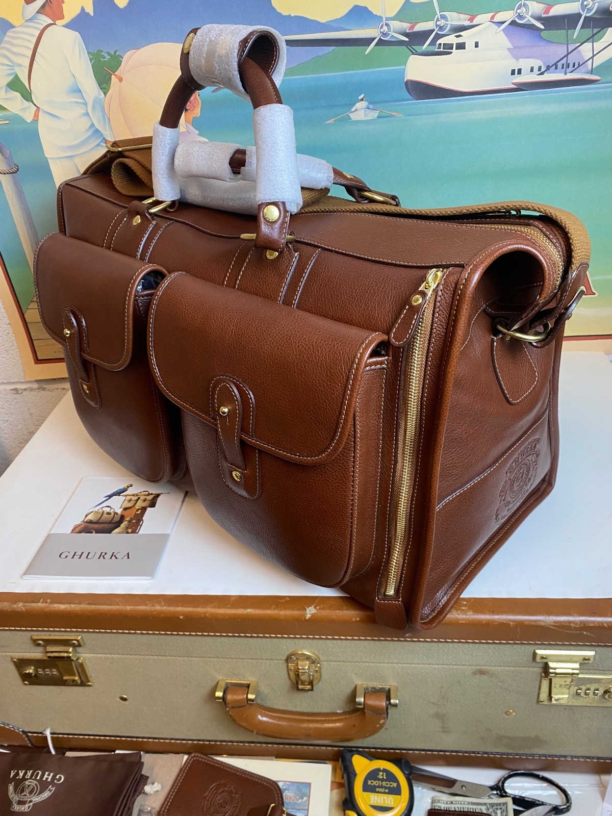 Ghurka Original Collection No. 2 Express Vintage Leather Carry-On Travel Bag