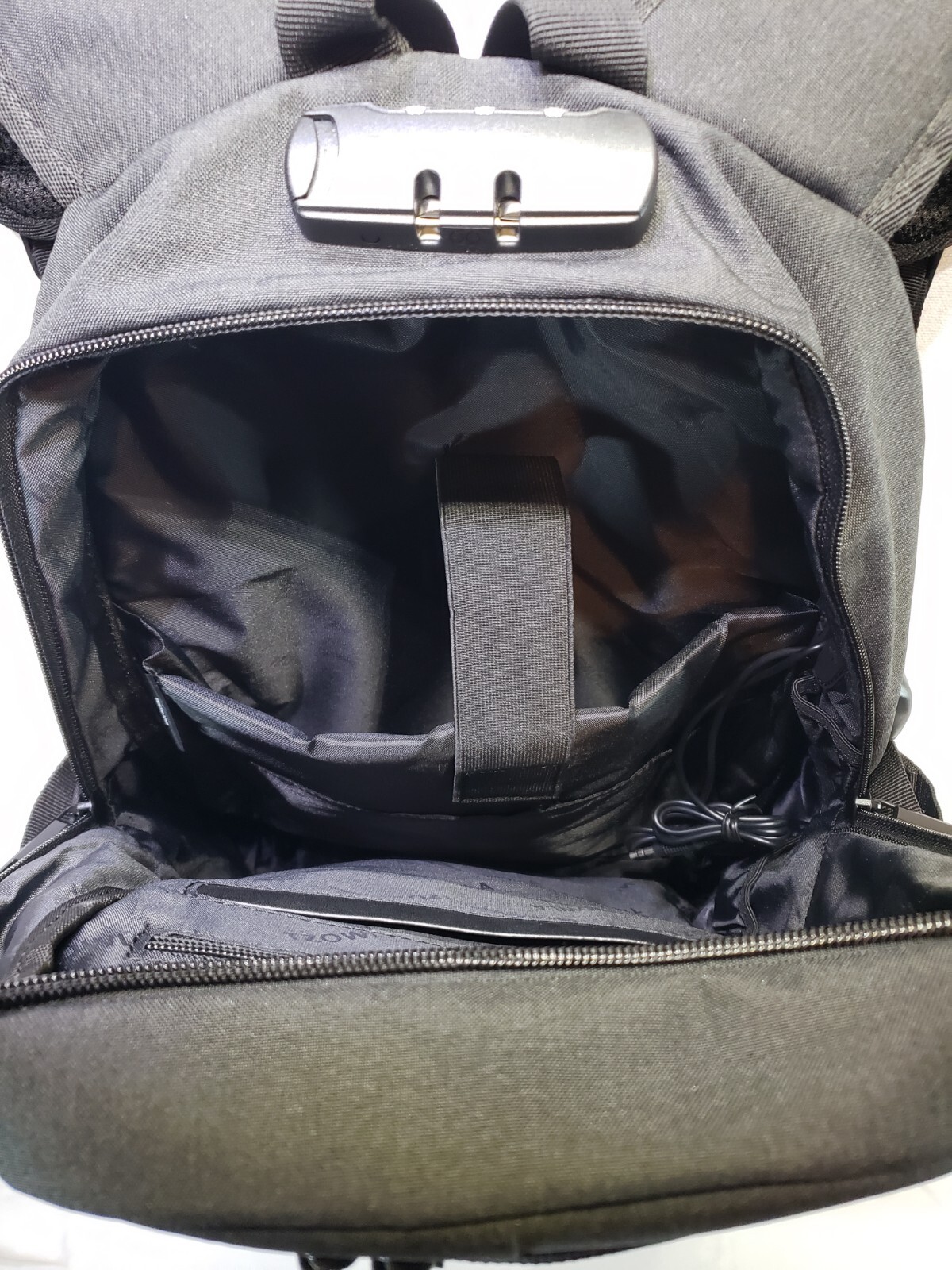Travel Laptop Backpack Water Resistant AntiTheft Lock Bag USB Charging Port 15.6
