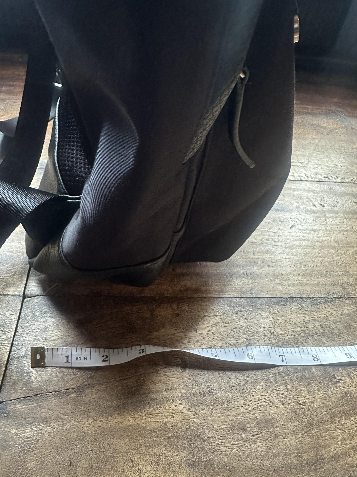 Calvin Klein Backpack Unisex Black Faux Leather Nylon Travel Laptop Bag