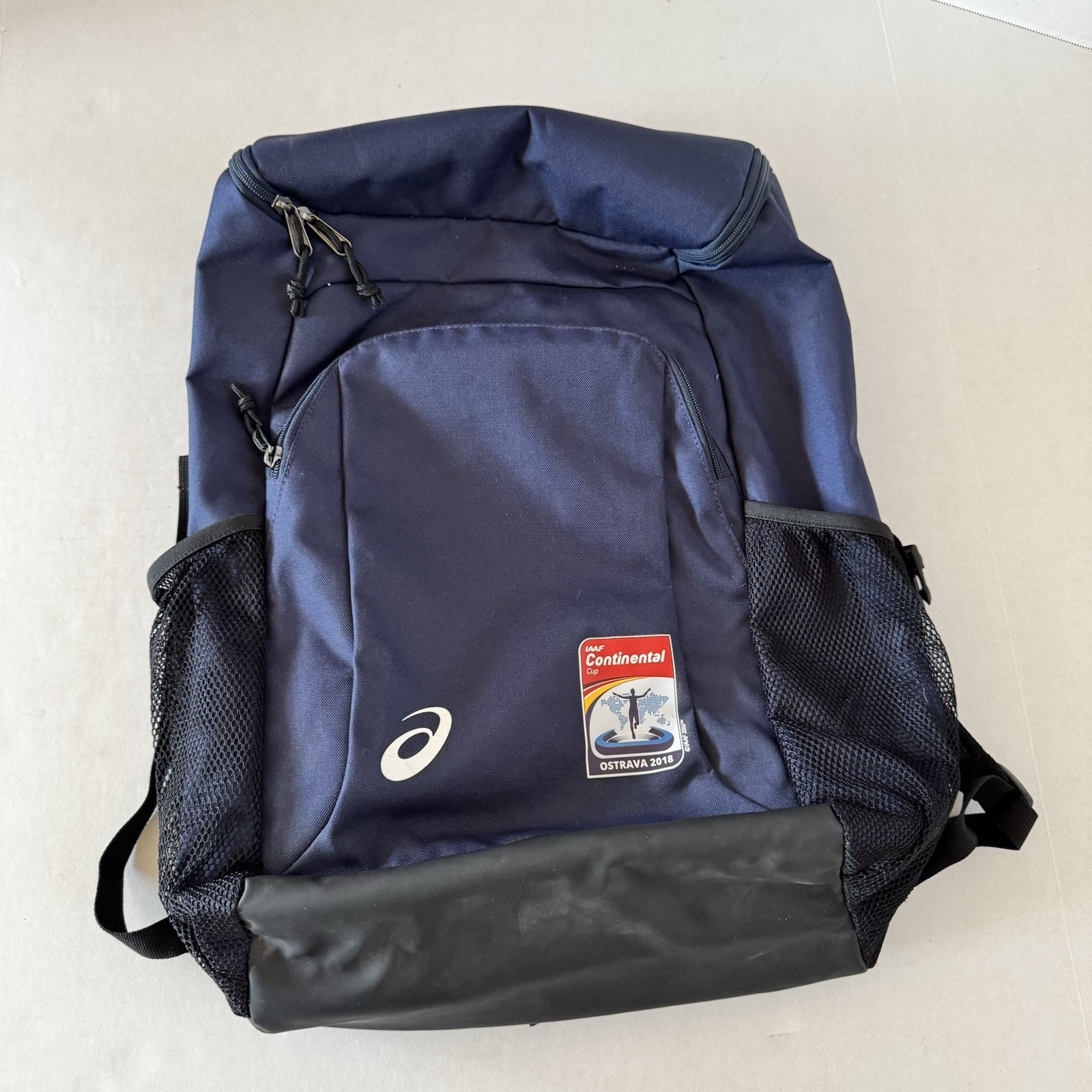 ASICS Backpack Large Navy Blue IAAF Continental Cup 2018 Team Bag