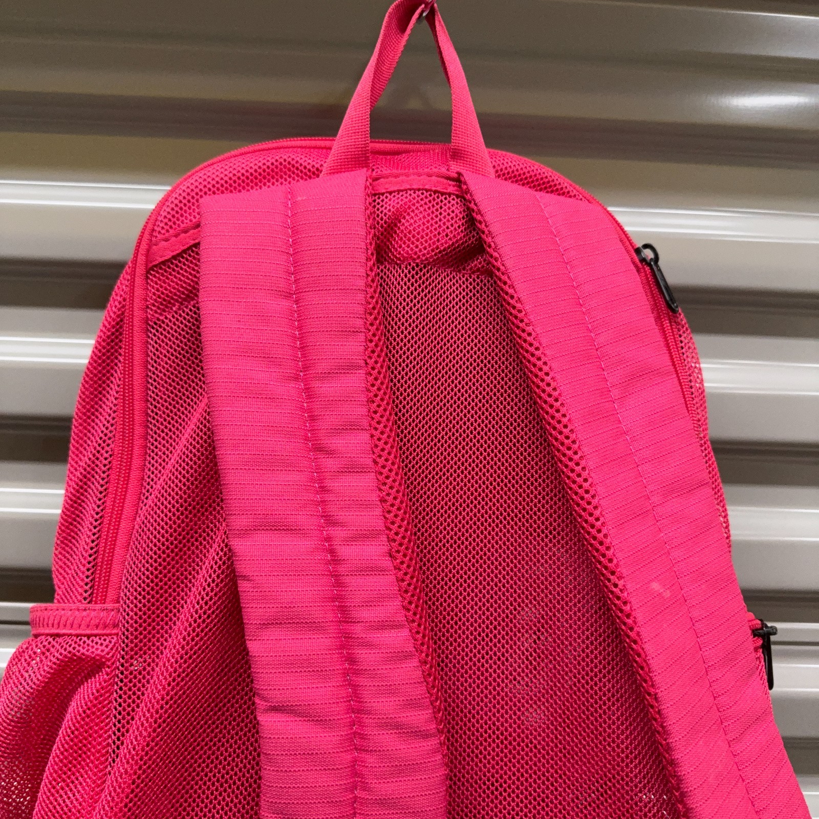 Nike Mesh Backpack Pink Brasilia 9.0 Outdoor Sports Travel Hiking Gym