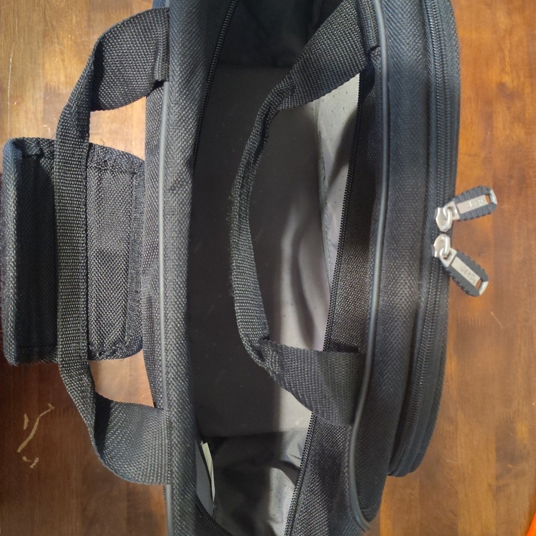 Jeep Authentic Messenger Bag Black Tool Equipment Shoulder Carry Bag Satchel Zip