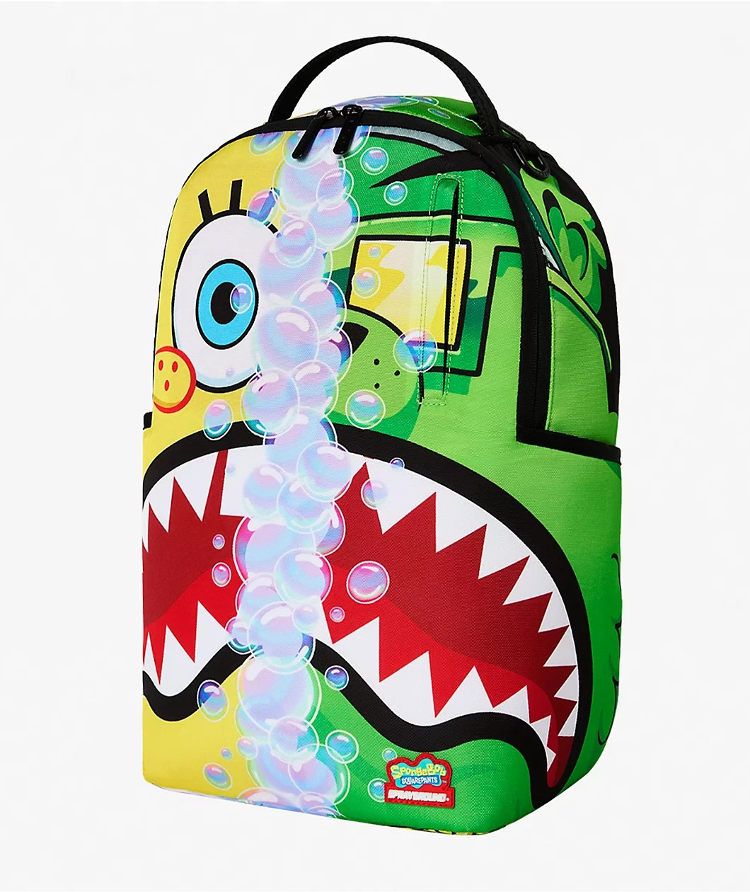 Sprayground x SpongeBob Moneybear Backpack🔥New Black Bookbag Large School Bag