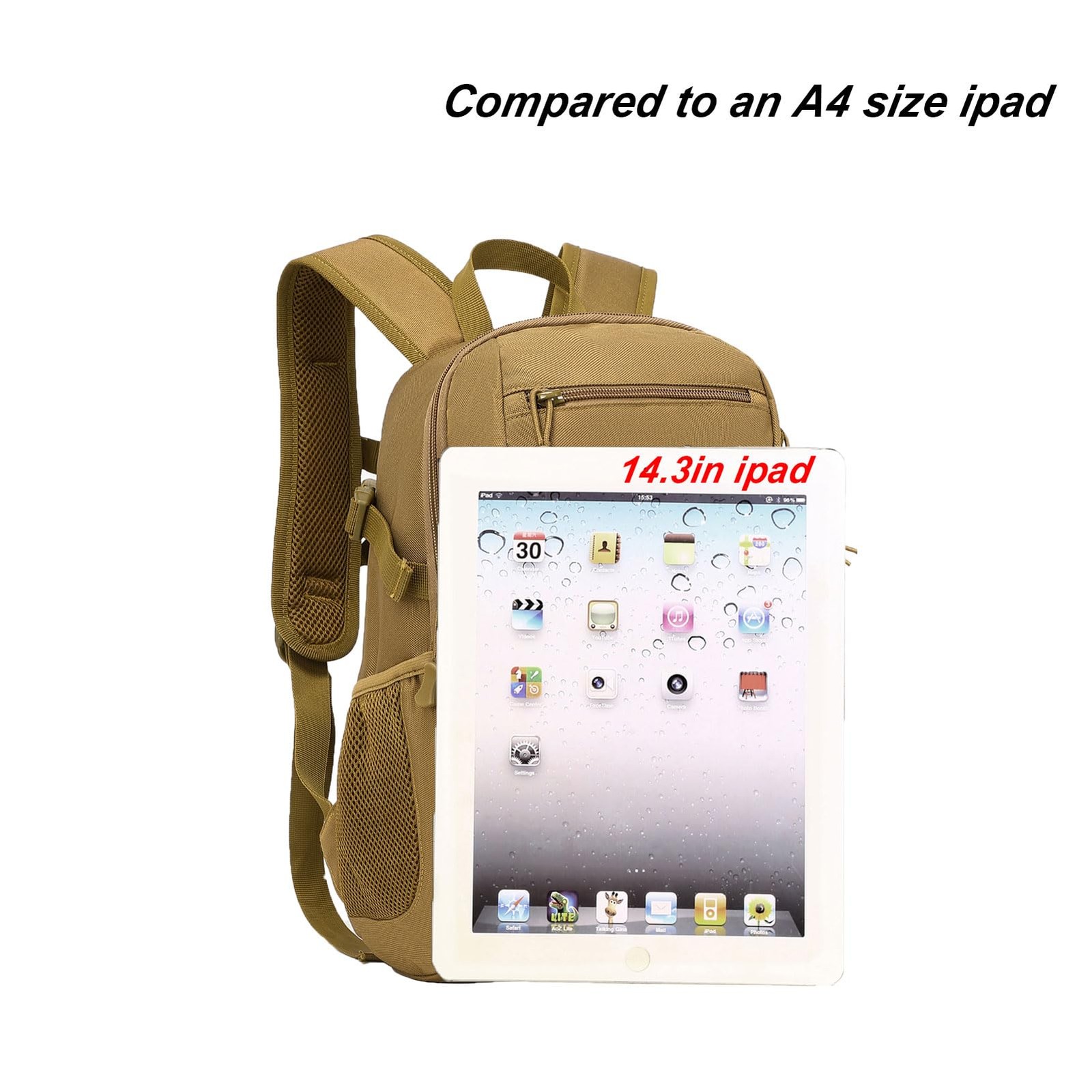 10L mini X-small Tactical Backpack MOLLE Daypack Gear Pack Camping Bag with P