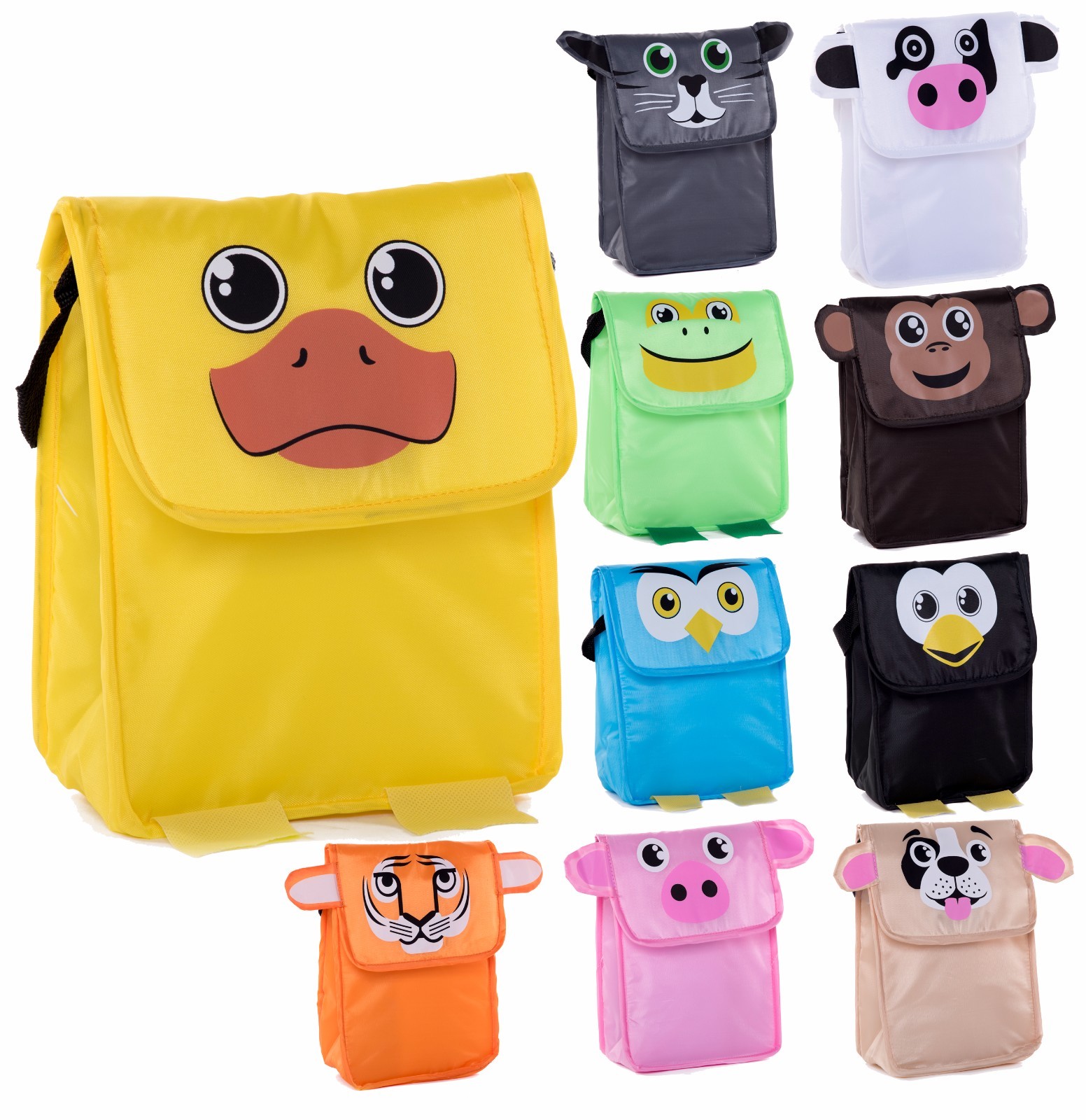 Fun Animal Snack Bag for Kids | Lightweight and insulated Lunch Bag With Strap