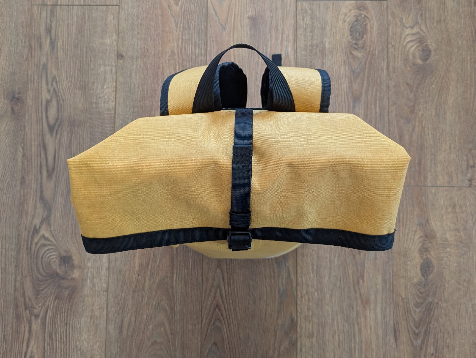 Wili Wili Tree Roll Top Backpack Light Sunset Yellow 20L 100% Recycled Pet
