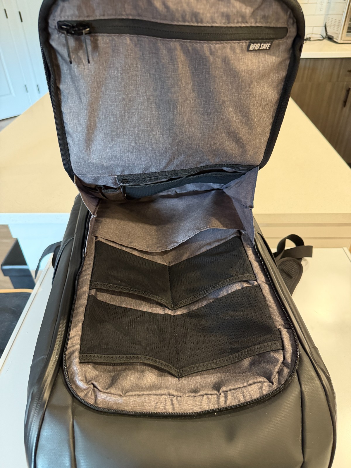 NOMATIC Travel Pack 20L Expandable to 30L Gray Laptop RFID Backpack Carry-On