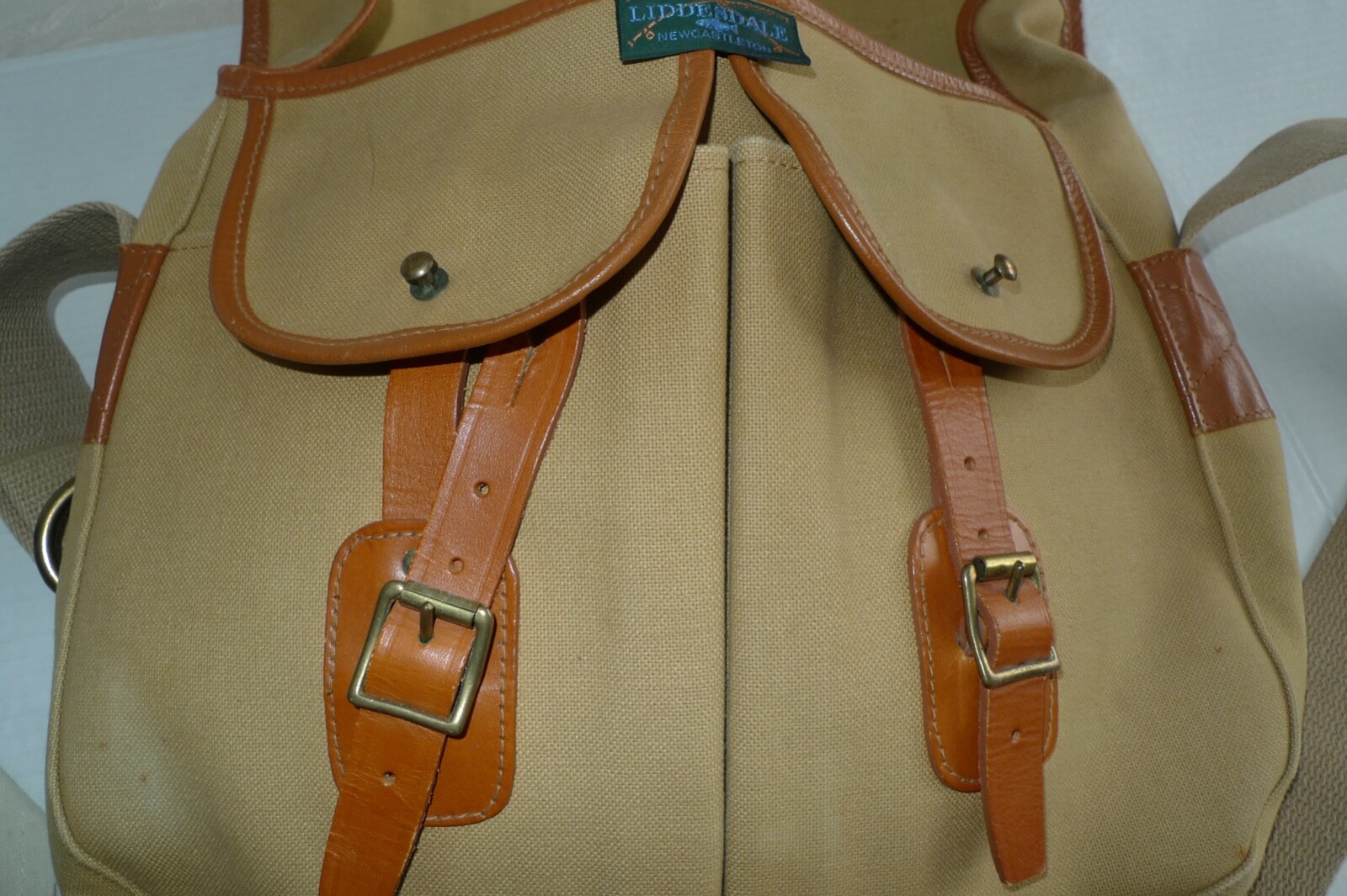 LIDDESDALE – COTTON CANVAS BAG & LINER- MEDIUM SIZE-TARAS STYLE-MADE @ SCOTLAND