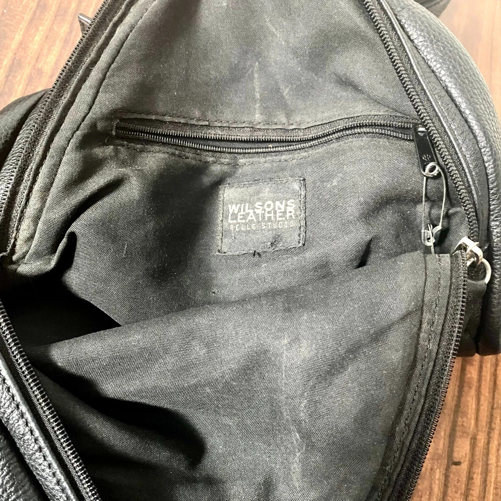 Pelle Studios + Wilson Leather Triangle Backpack/sling Back Leather BLACK