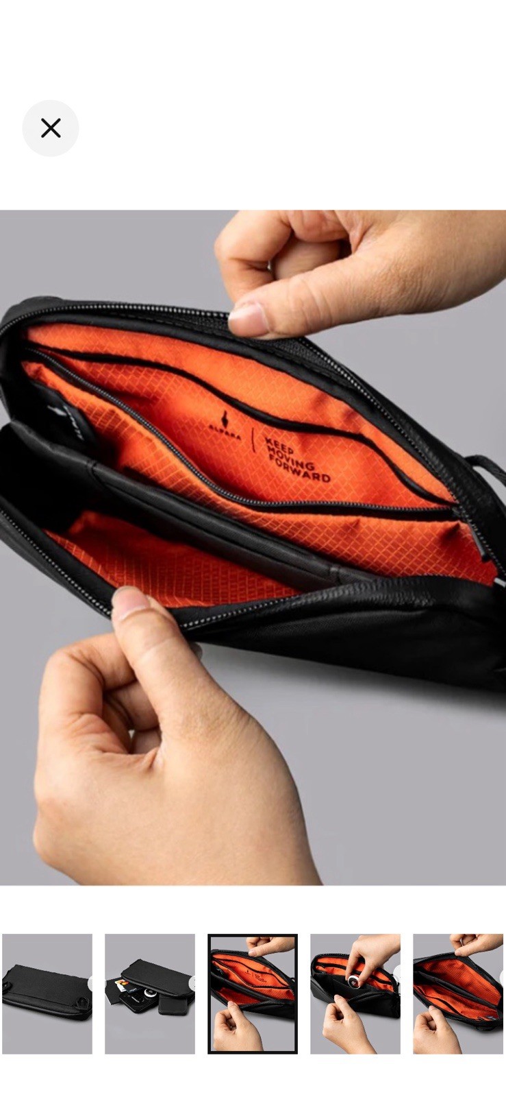 NWT Flight Pouch Black Knight Travel Bag – A4