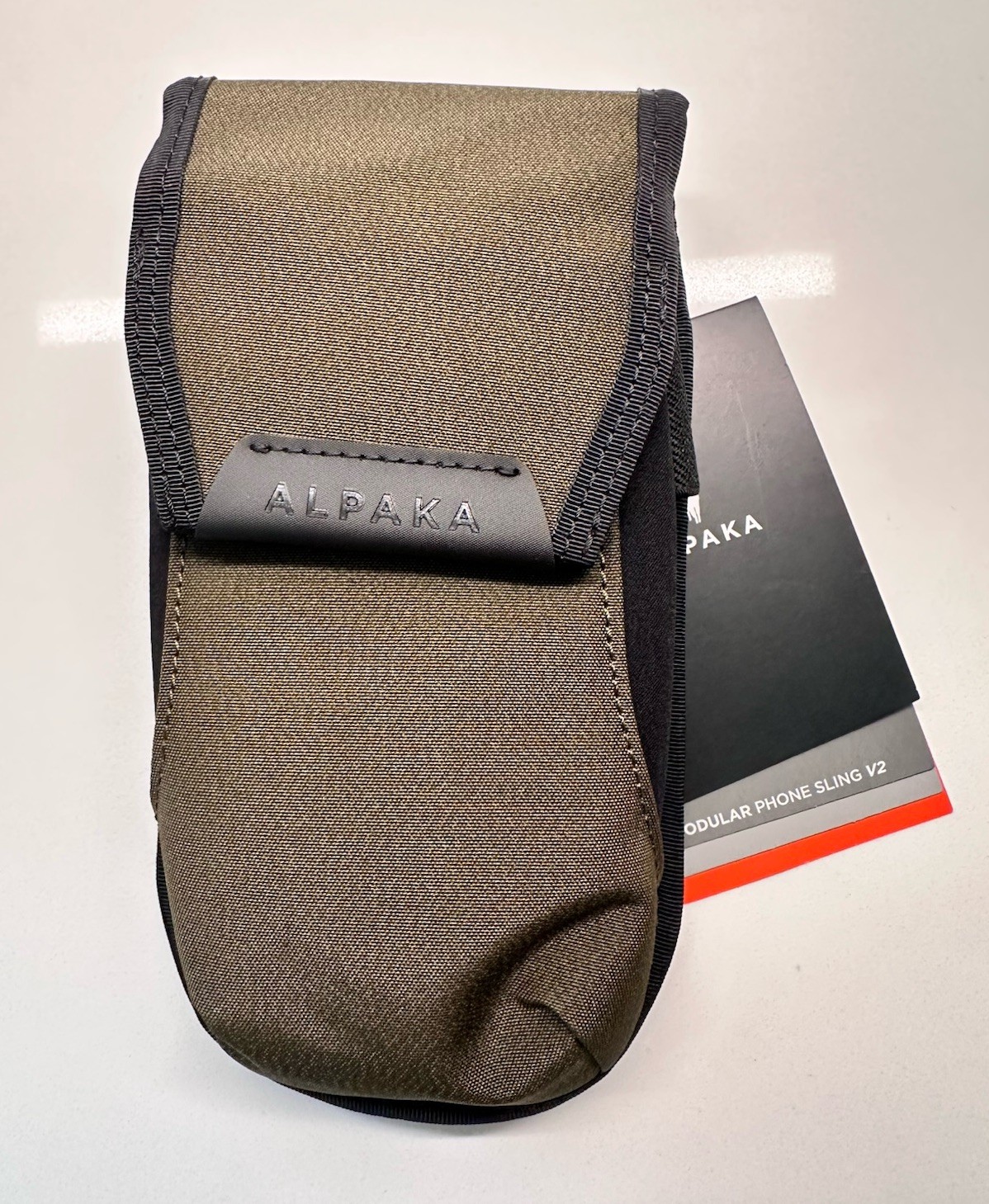 NEW Alpaka Modular Phone Sling V2 Army Green Axogrid 300D Water Resistant
