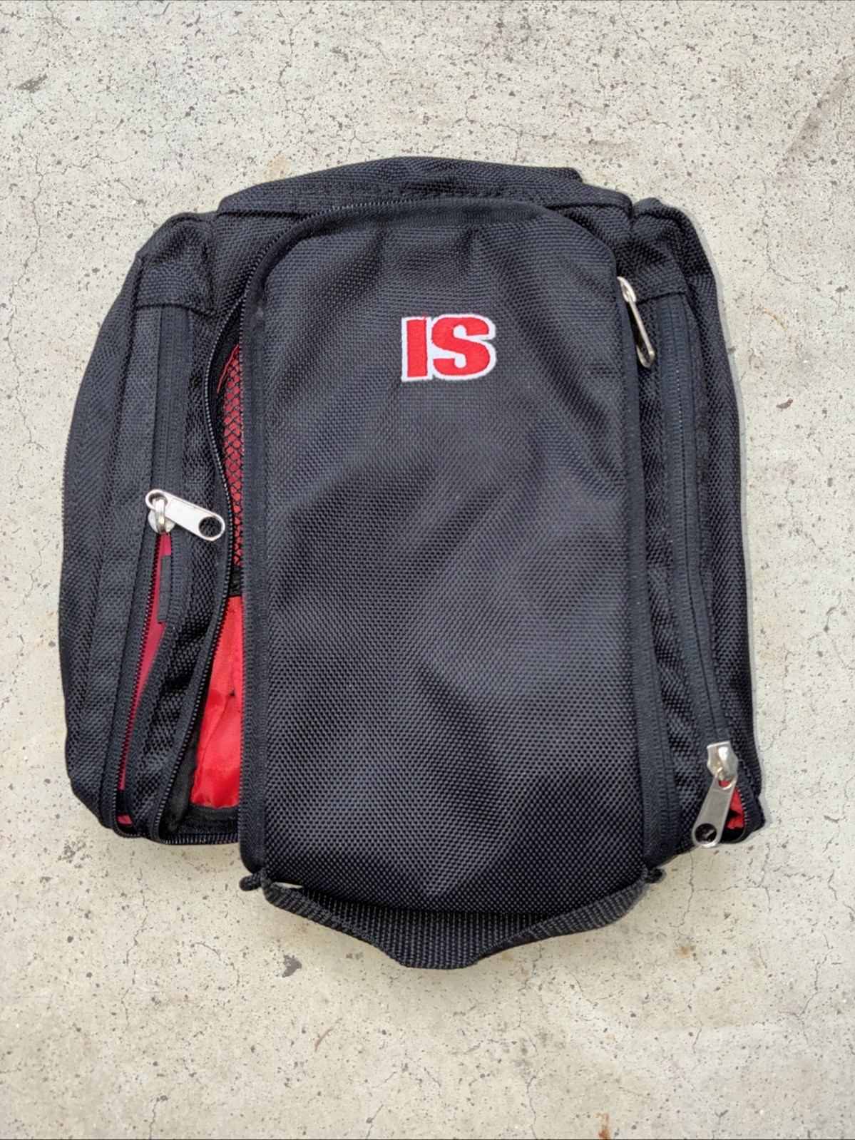 Sports Illustrated Travel Bag Red Black 12x9in