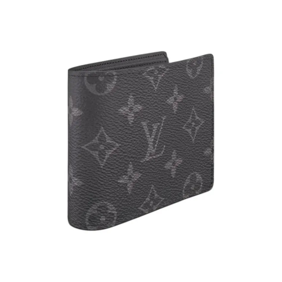 LOUIS VUITTON Multiple Classic Old Flower Full Print Wallet Men’s 4.5×0.5×3.5 in