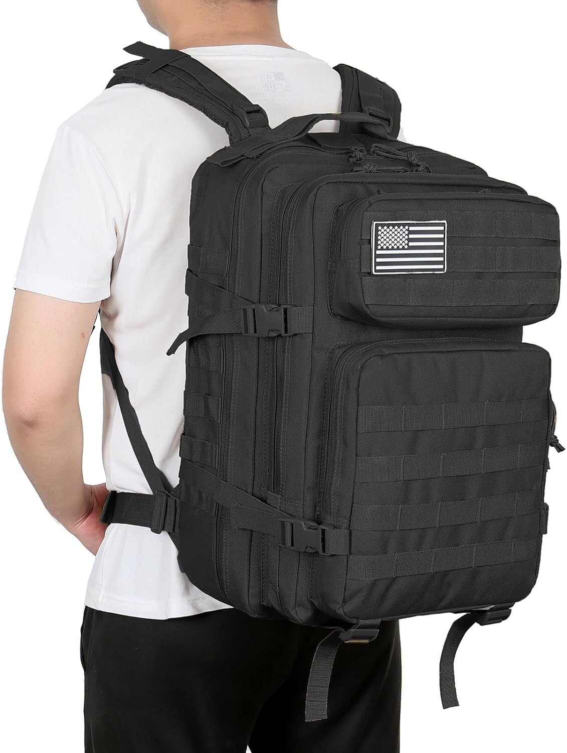 30L/45L Military Tactical Backpack For Men Molle Daypack 3Day Bug Out Hiking Bag