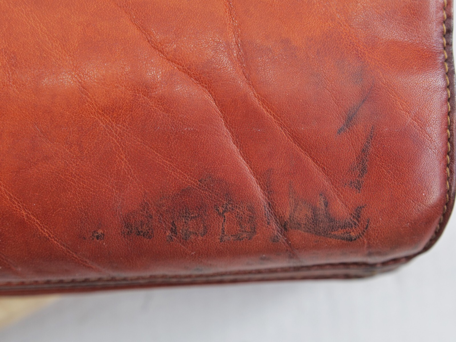 Vintage Adpel Italian Leather Briefcase Messenger Laptop Bag