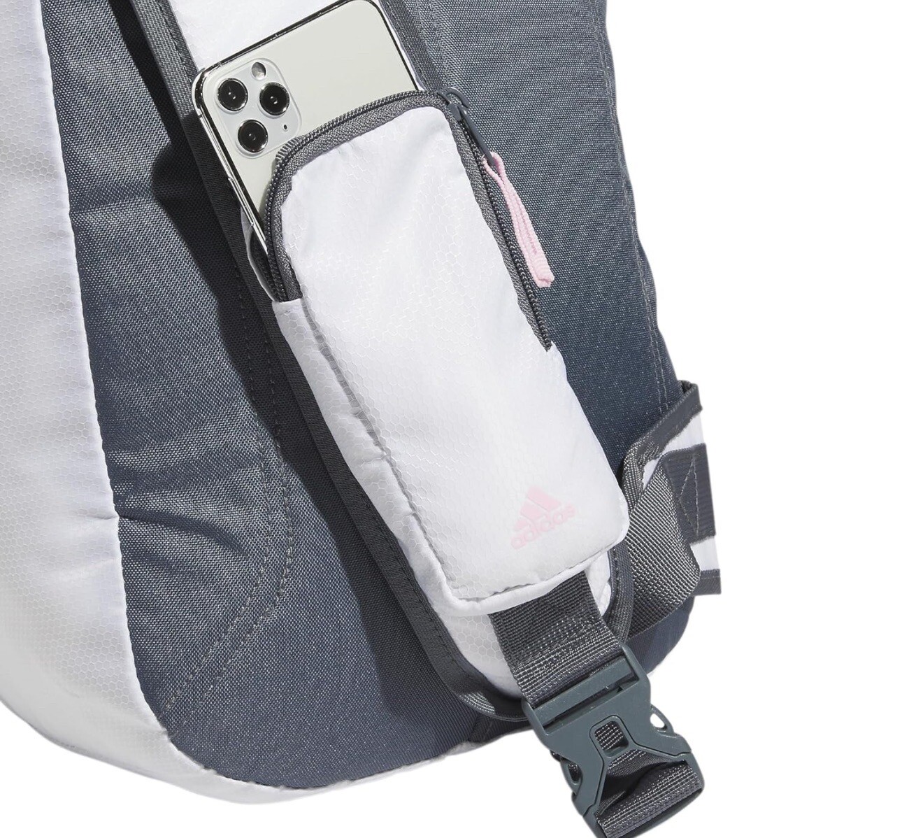 adidas Prime Sling – Single Strap Crossbody Backpack Unisex White Pink Brand New