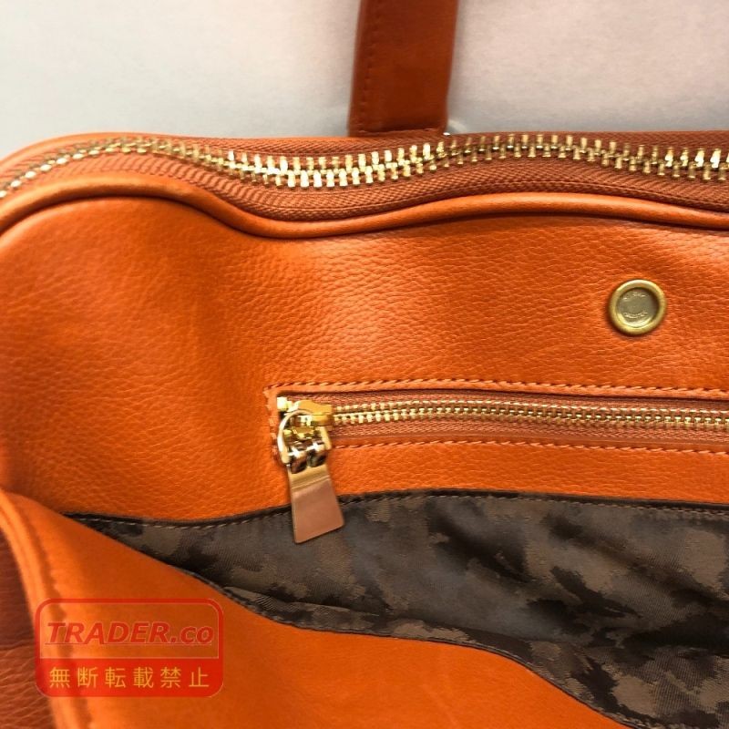 Aniary Brown Leather Briefcase Business Bag 37cm Japan