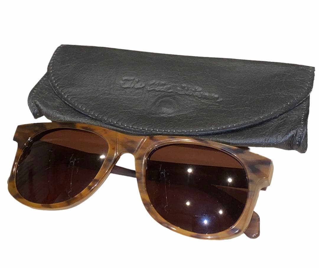 The Elder Statesman Brown Sunglasses – Free Size, Rare Buffalo Horn