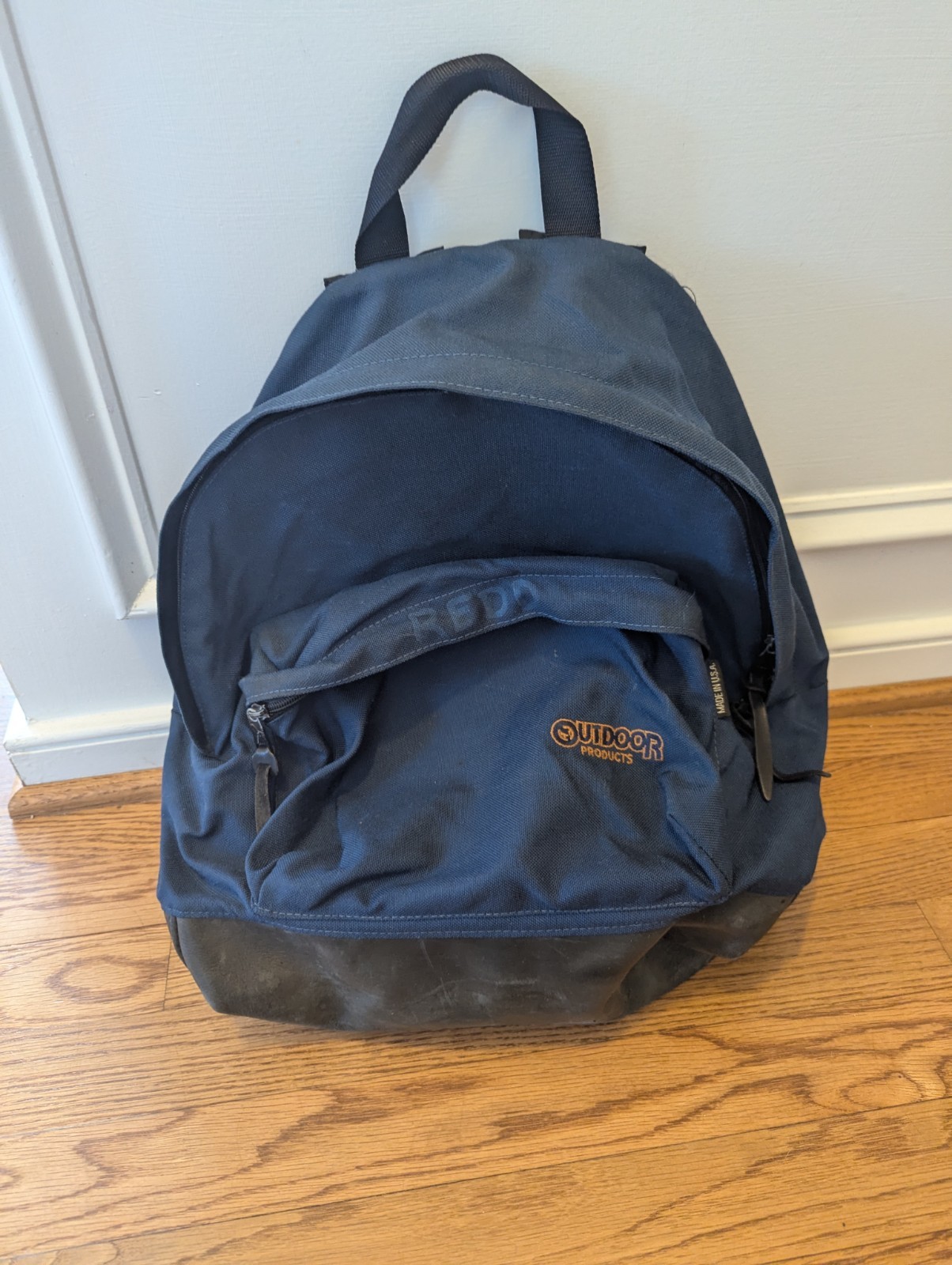 Vintage Outdoor Products Seamlock Shoulder Strap Made In USA Backpack Navy Blue