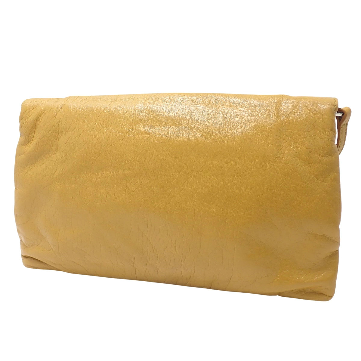 BALENCIAGA Giant Envelope Shoulder Bag Crossbody Clutch Bag Leather