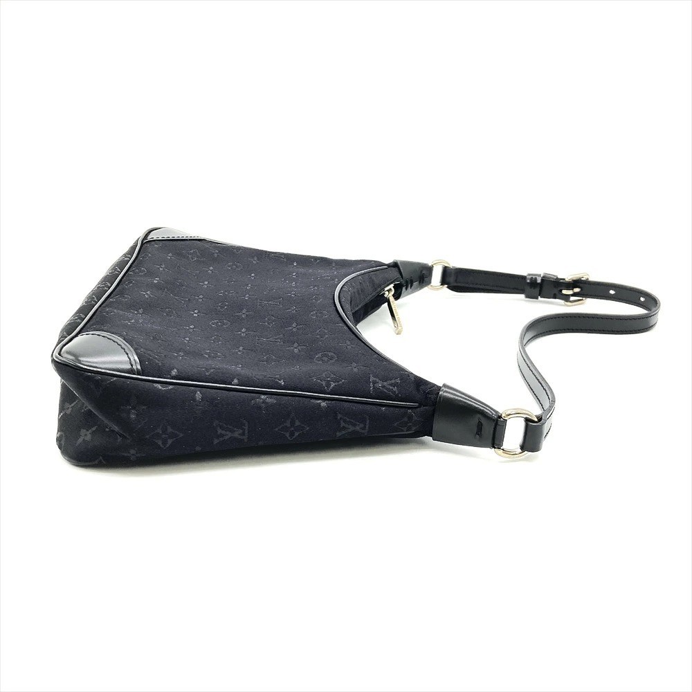 Authentic Louis Vuitton Monogram Satin Little Boulogne Shoulder Bag M92142
