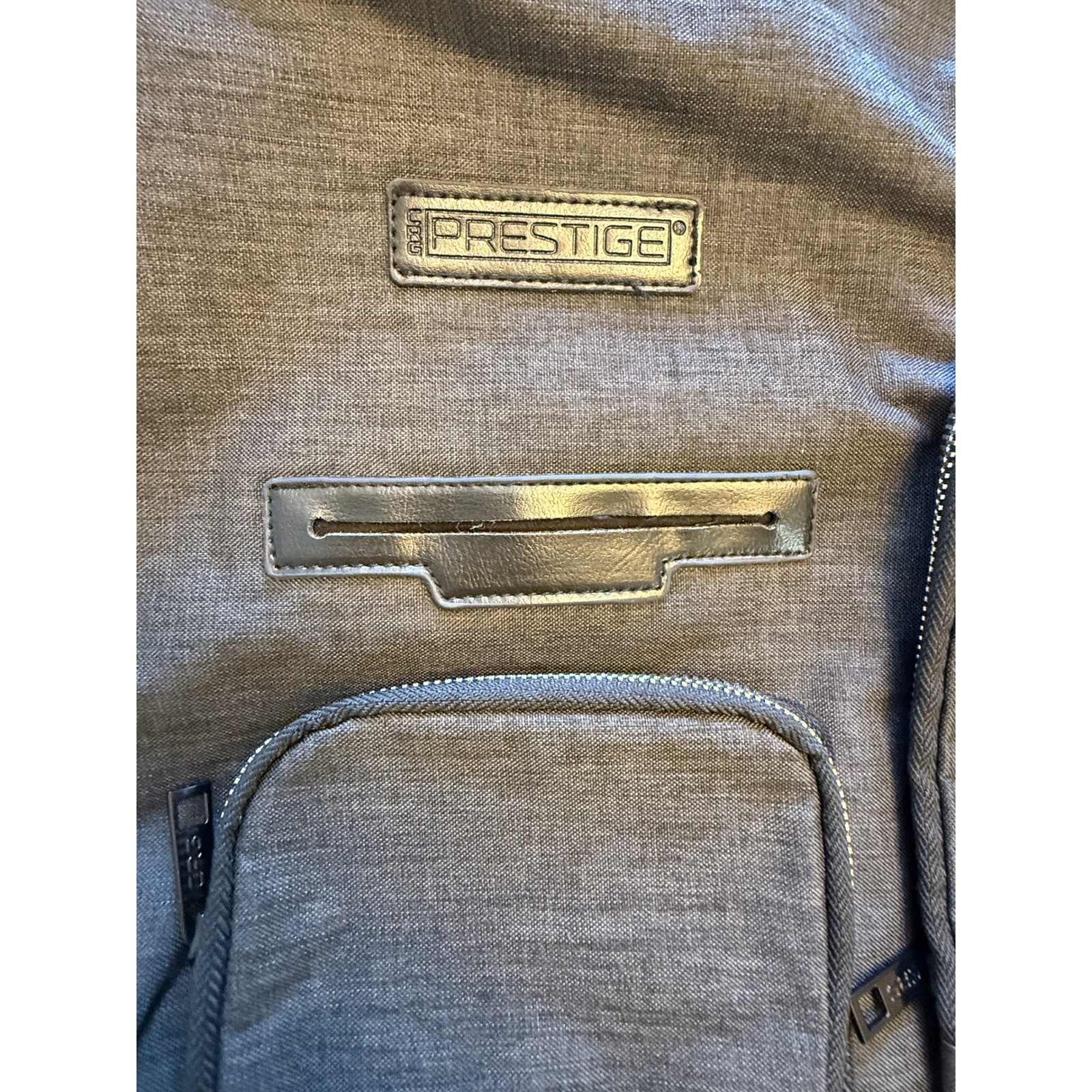 Prestige Messenger Bag Unisex Large Grey Excellent Crossbody Laptop Travel Case