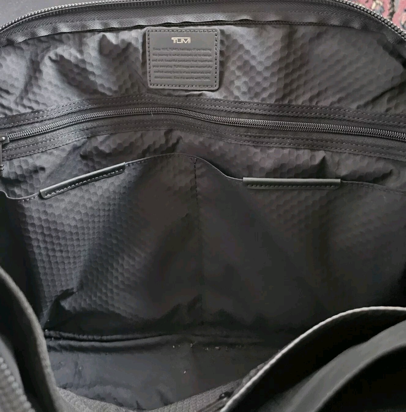 Tumi Alpha Bravo Ballistic Charleston Compact Briefcase Laptop Bag No Strap