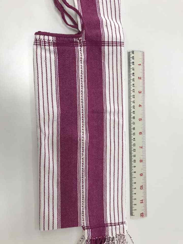 Thai hill tribes sling bag handmade from fabric cotton 100% shoulder strap
