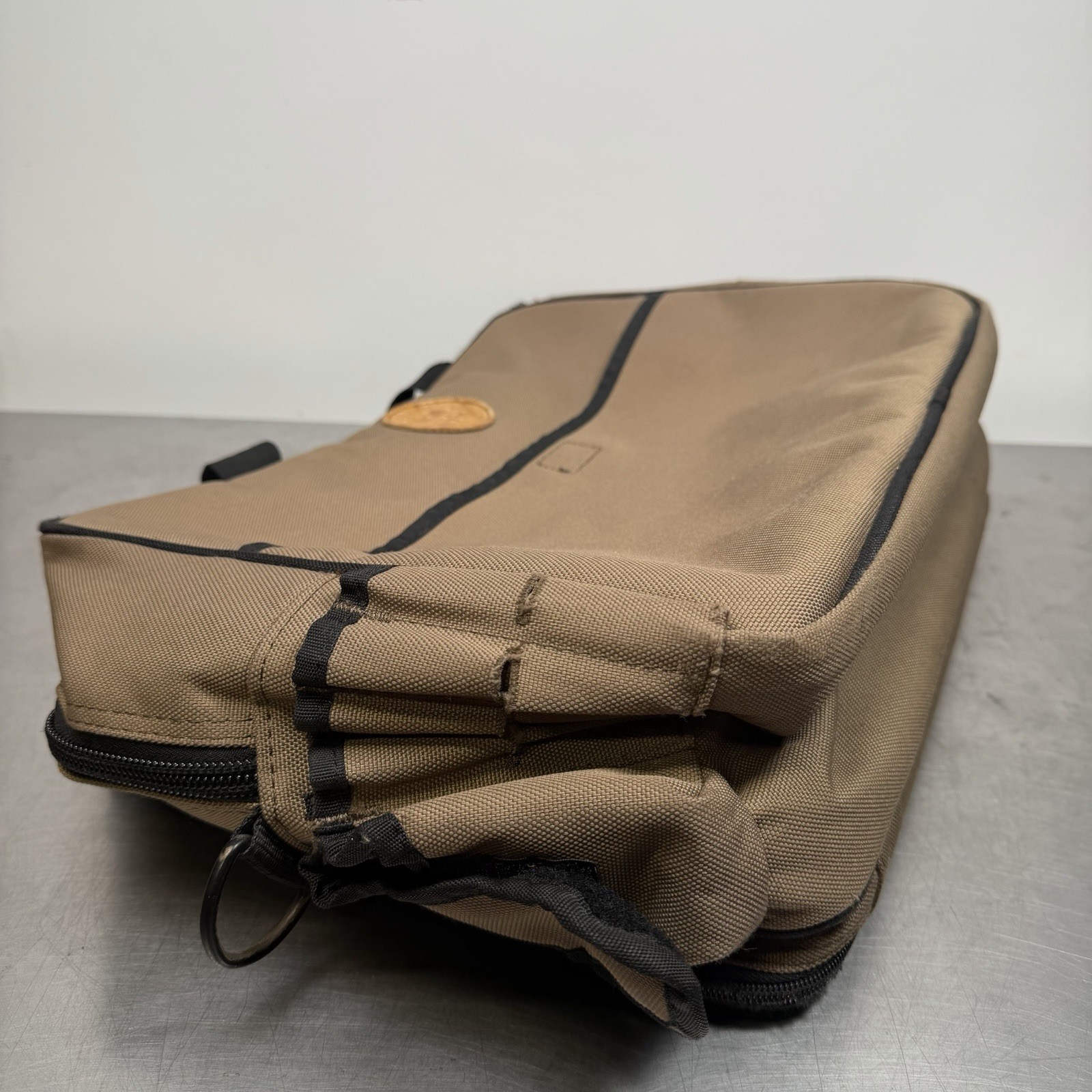 Duluth Trading Co Master Series Brown Canvas Journeyman Tool Bag w/ Padded Sling