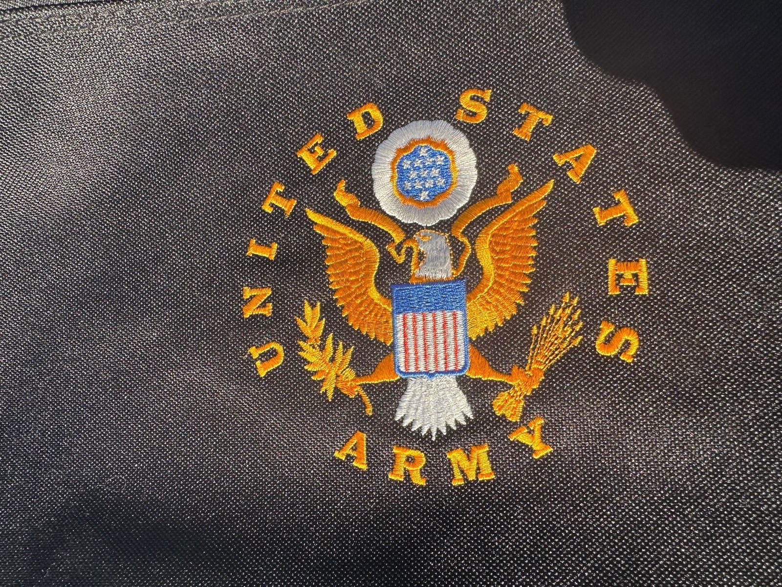 UNITED STATES ARMY | Large Duffel Bag | Embroidered Logo | Black