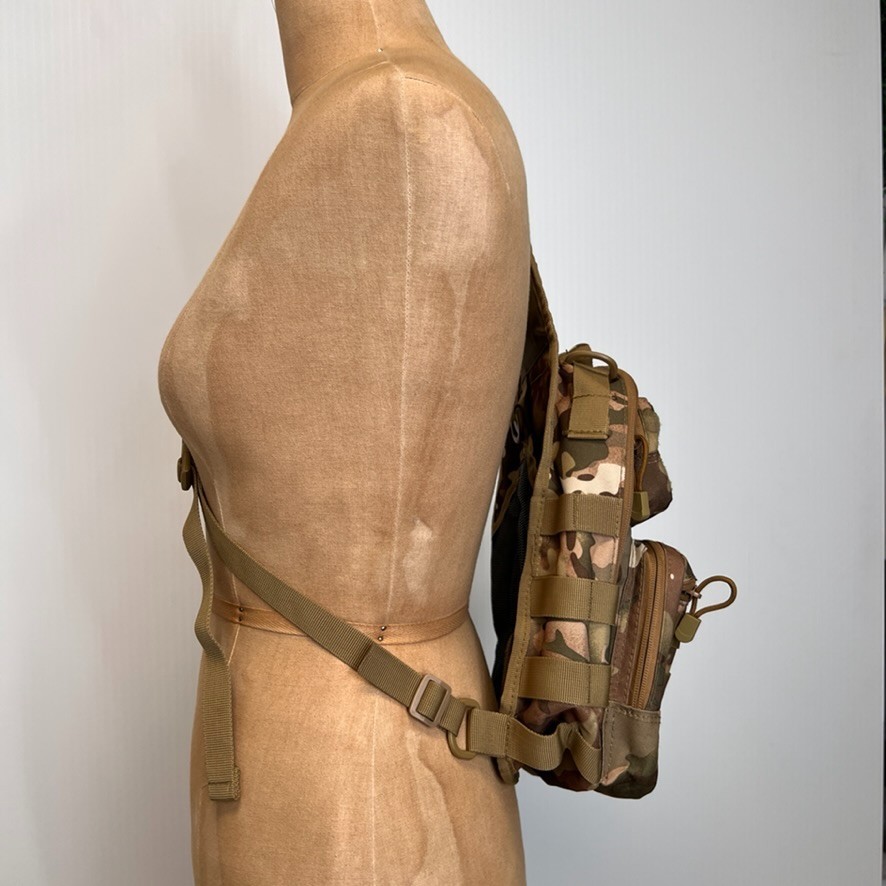 Kaufman Tactical Shoulder Bag Men Sling Molle Web Strap Camo Army Work Core Nw