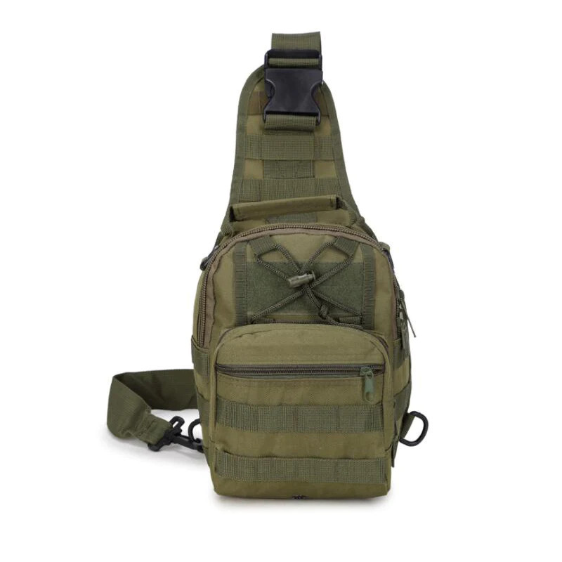 Tactical MOLLE Sling Bag 1000D Nylon EDC Chest Pack 3-Way Carry Hiking 5 Colors