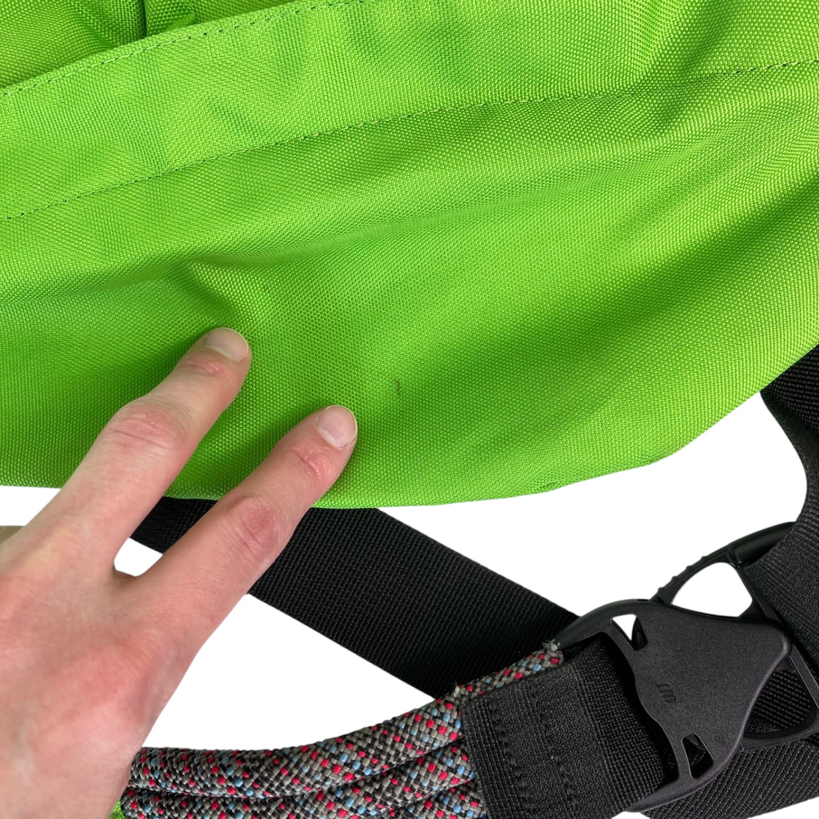 KAVU Rope Bag Sling Backpack Lime Green Crossbody Shoulder Daypack Unisex