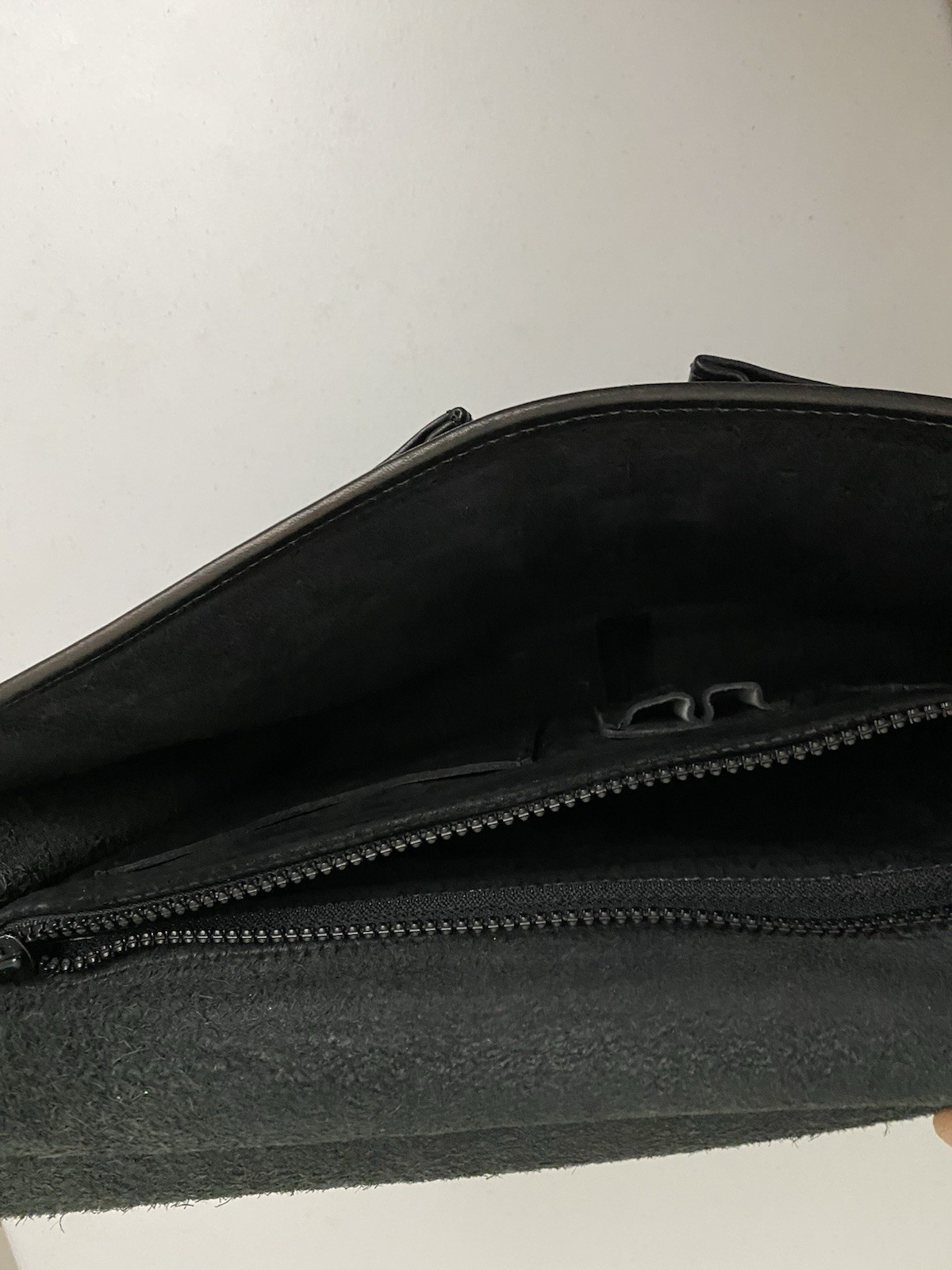 Vintage JACK GEORGES Messenger Bag Briefcase – Black Leather w/Shoulder Strap