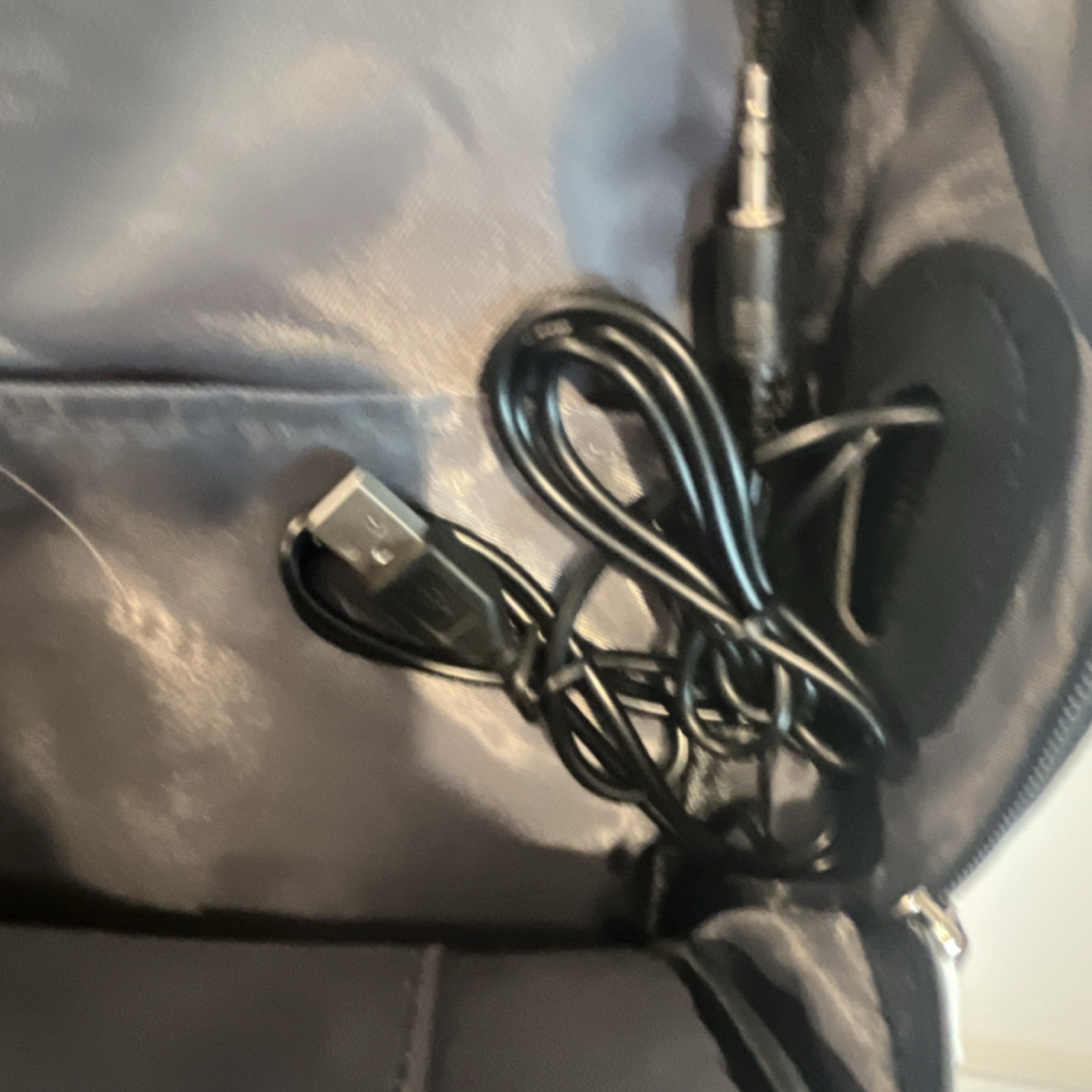 Bevalsa Black White Pink Backpack with USB Port, Audio Pocket, Adjustable Straps