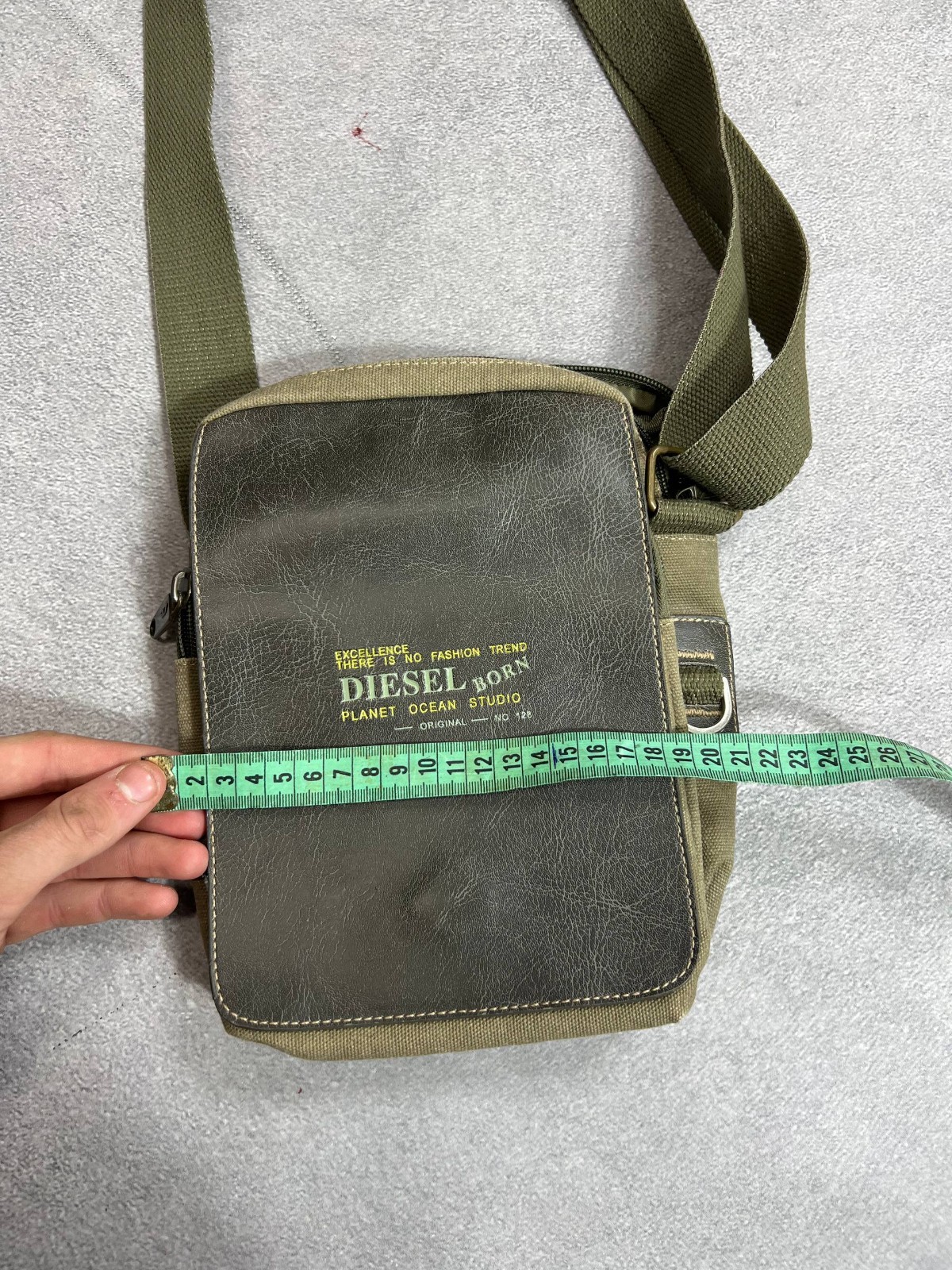 DIESEL Vintage 90s crosboddy shoulder Camo multipocket sling bag backpack
