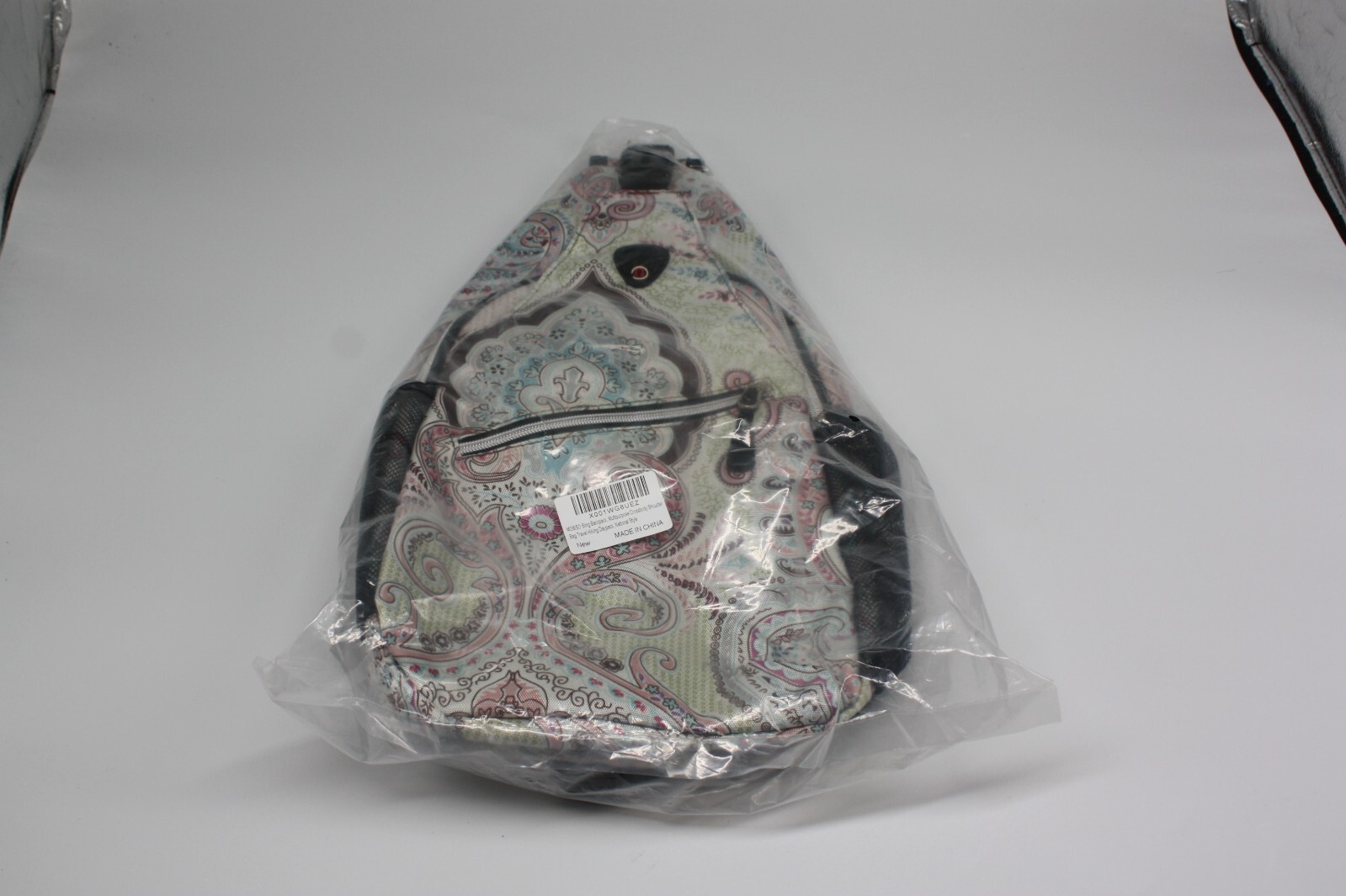 MOSISO Sling Backpack,Travel Hiking Daypack Pattern Rope Crossbody Shoulder Bag