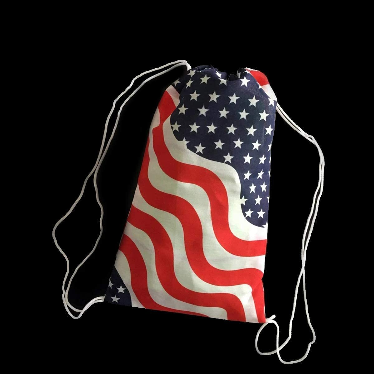 BOGO American Flag Bag Draw Lightweight Backpack Back pack unisex school USA