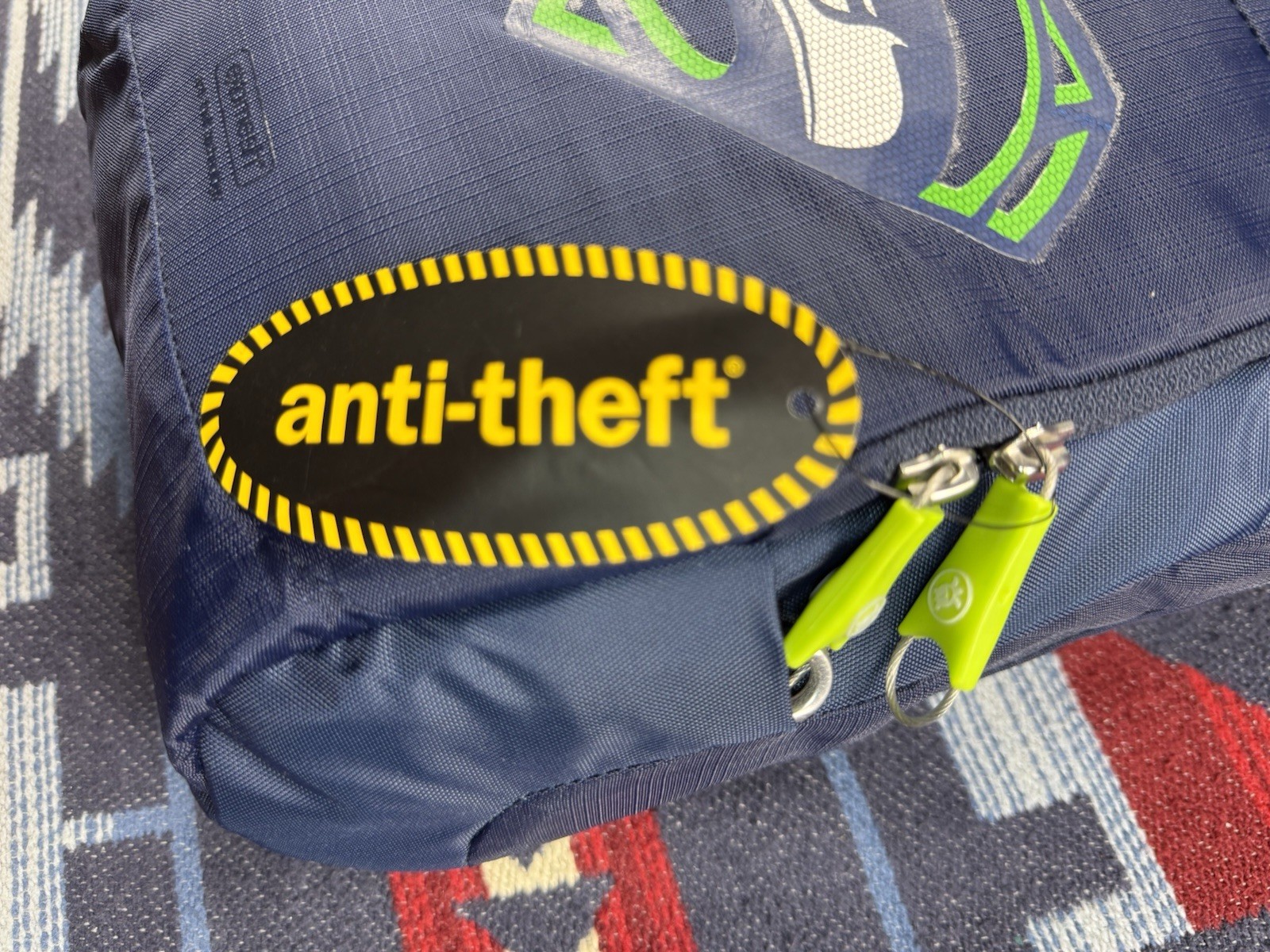 Pacsafe Seahawks Venturesafe 200 GII AntiTheft RFID Crossbody Shoulder Bag Blue