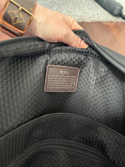 TUMI Alpha Bravo McNair Slim Briefcase Black Ballistic Nylon Leather 22611HKH