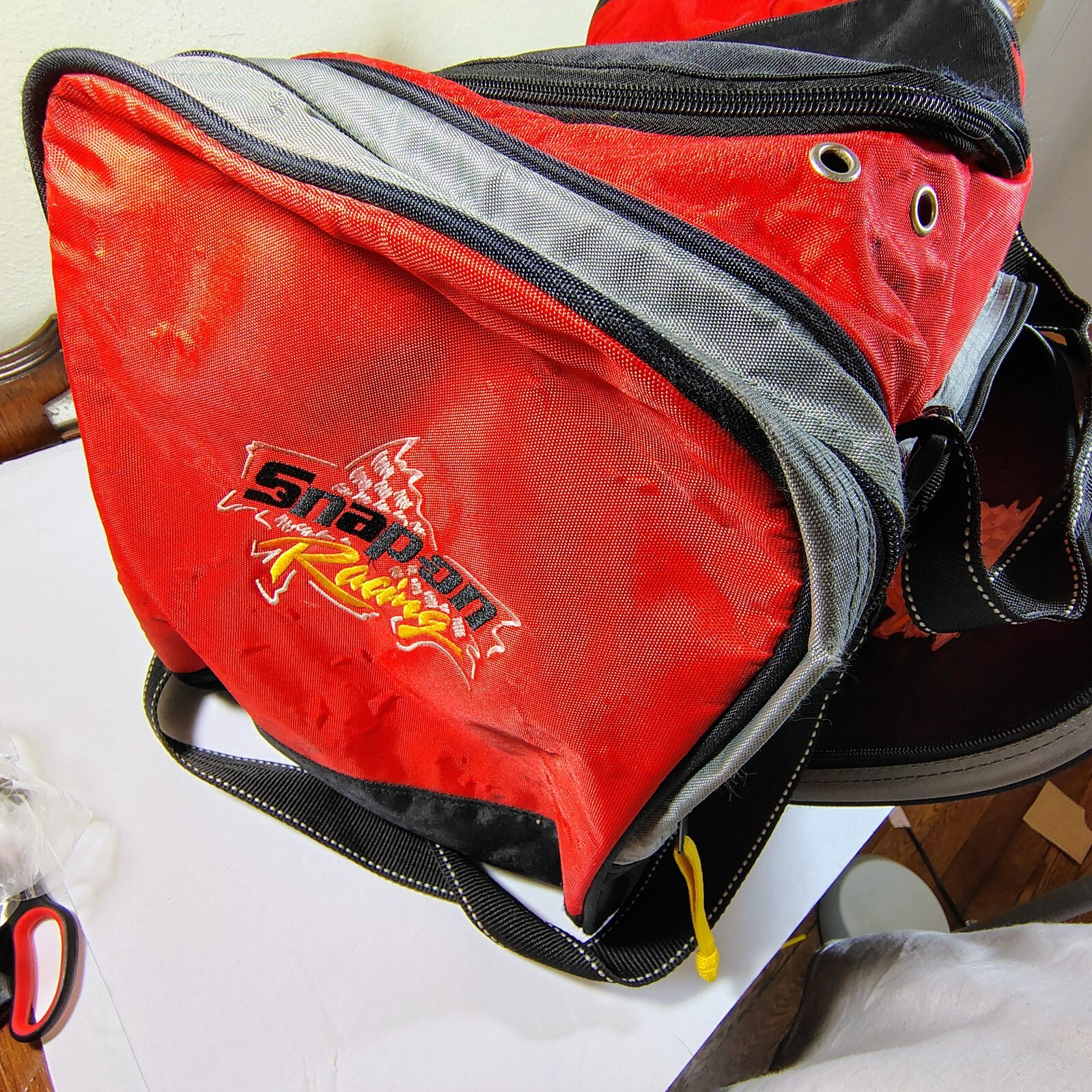 Vintage Snap-On Racing Colorful Duffle Gym Bag