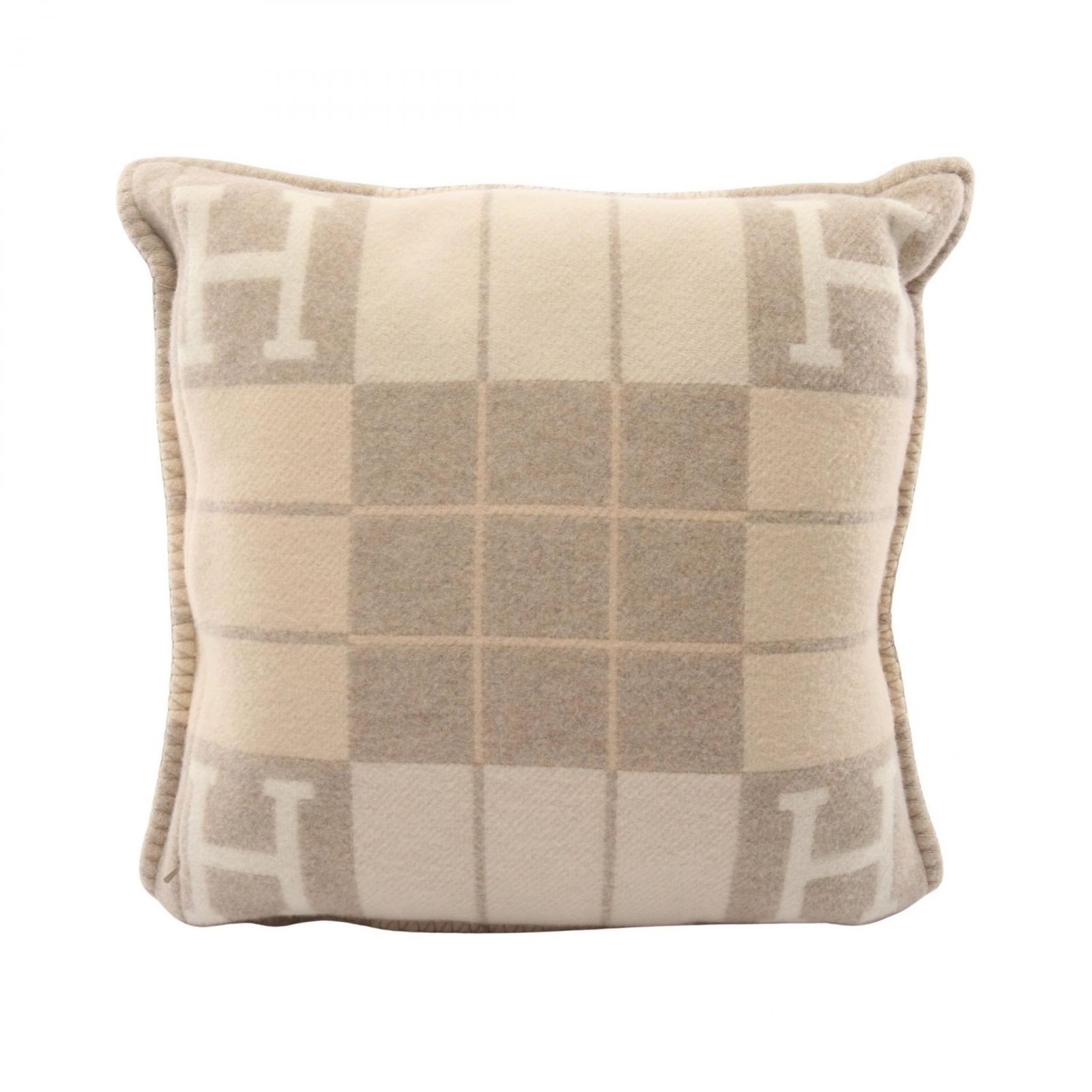 HERMES Avalon III PM Coco Chamomile Cushion Wool Cushion Unisex Used A