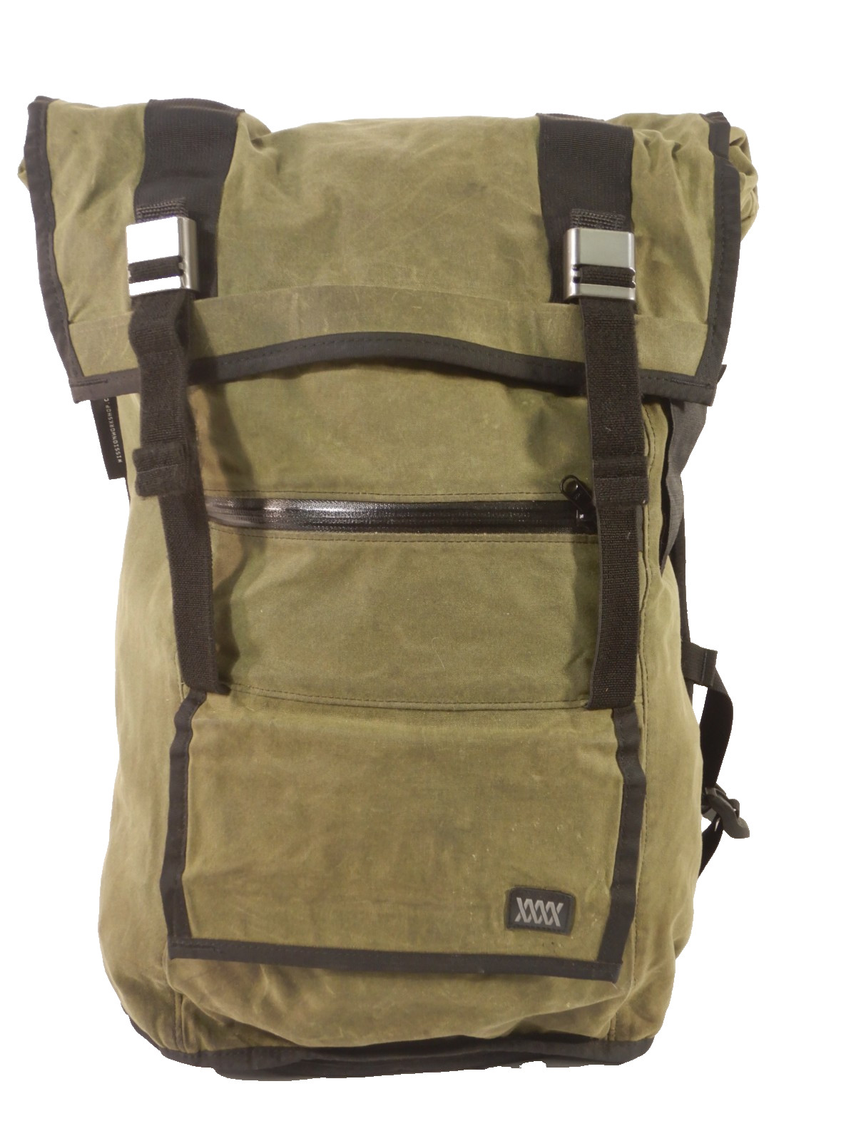 Mission Workshop Fitzroy Green Waxed Canvas Pack Backpack