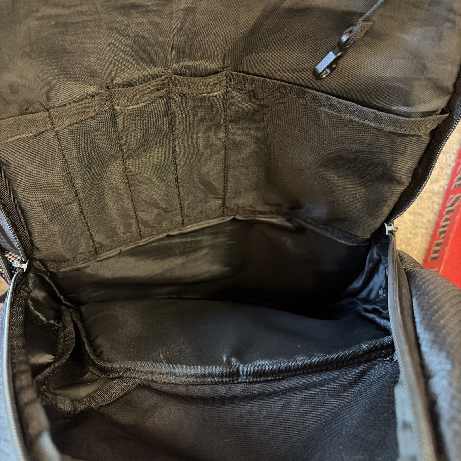 Champion Black Backpack, Laptop Pocket, carry on, school, GUC