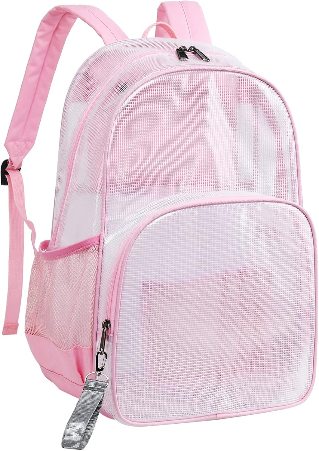 Heavy Duty Mesh Backpack See through Bag Stadium Approved Schoolbag with Laptop