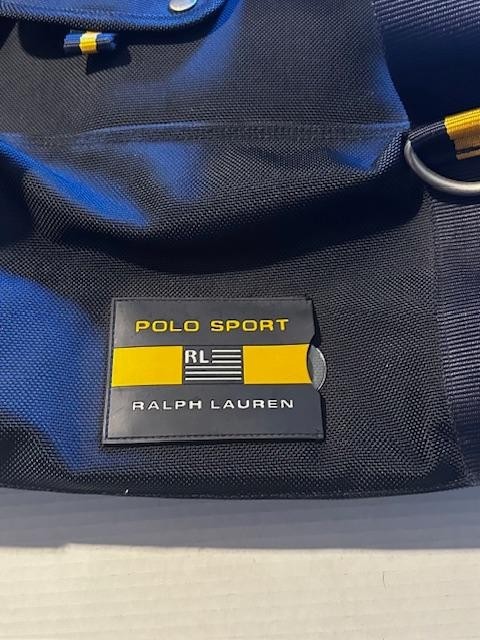Polo Ralph Lauren Navy & Yellow Men’s Travel Heavy Duty Bag 24 in x 14 in