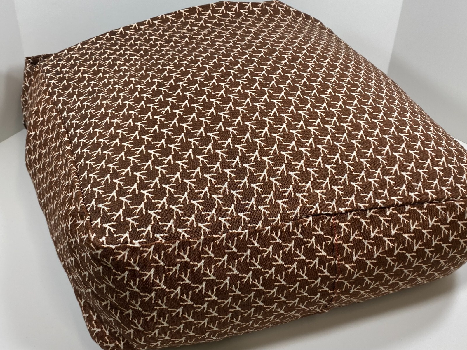 NEW ISAIA NAPOLI LINEN BROWN / WHITE CROSSBODY MESSENGER BAG ~ $275