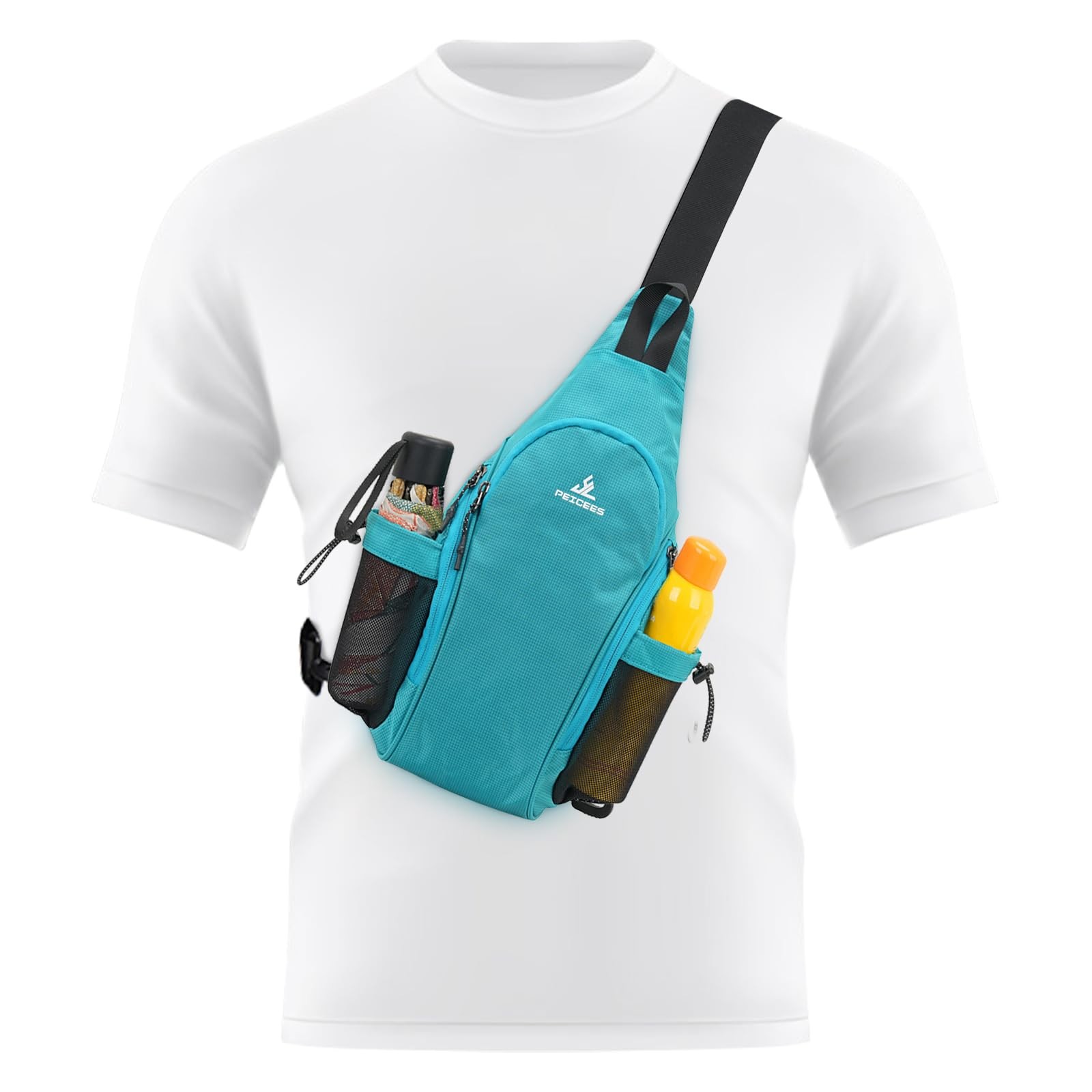 Small Sling Bag with 2 Bottle Holders (Suitable for 2.5 IN Diameter Bottle), …