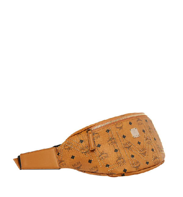 [MMZ8AVE56CO001] MCM Stark Studded Print Belt Bag